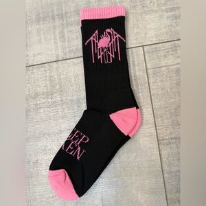 NEW SLEEP TOKEN ARCADIA FLAMINGO OFFICIAL MERCH SOCKS Black / Pink